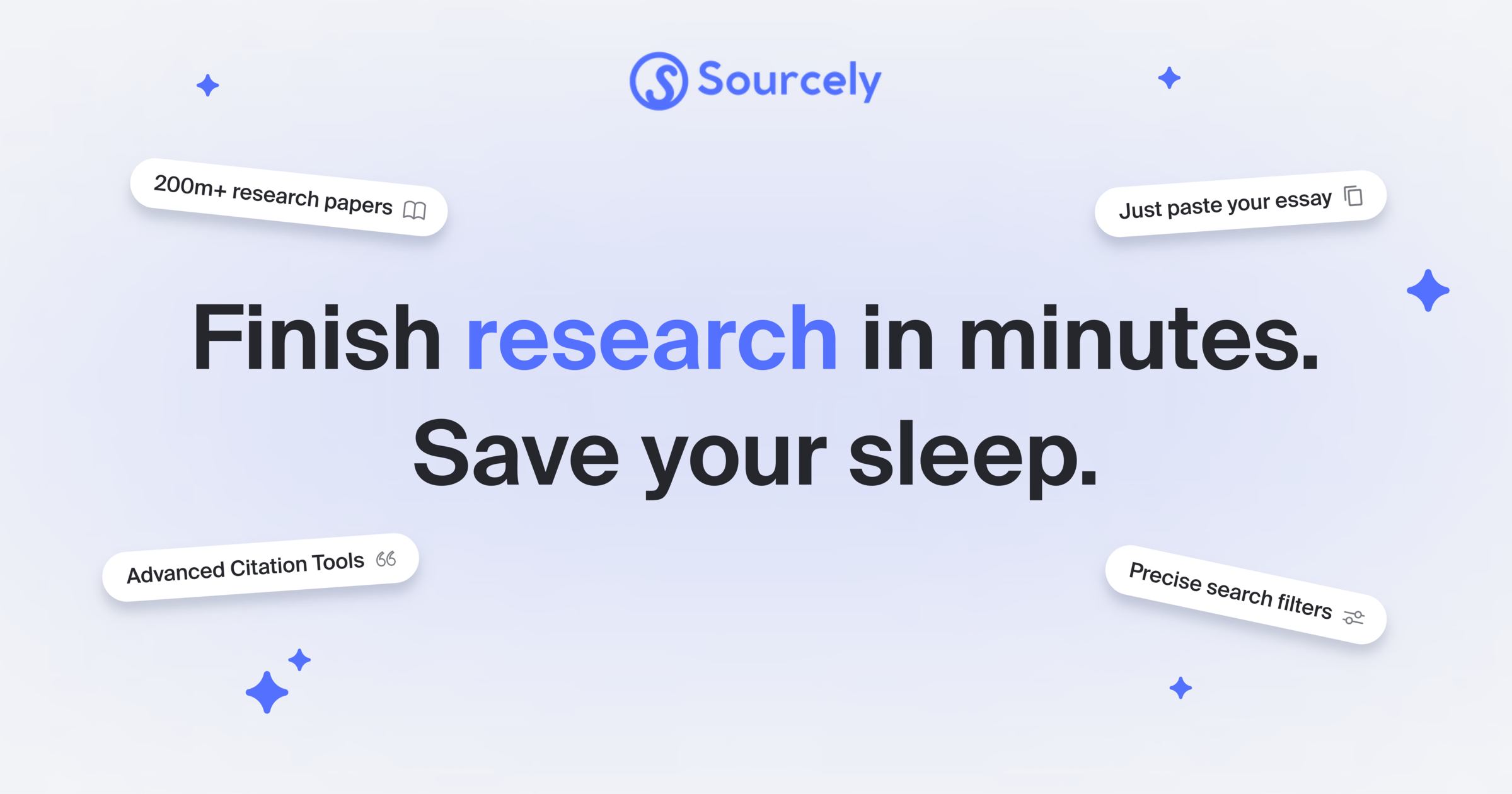 Sourcely app find academic sources with ai